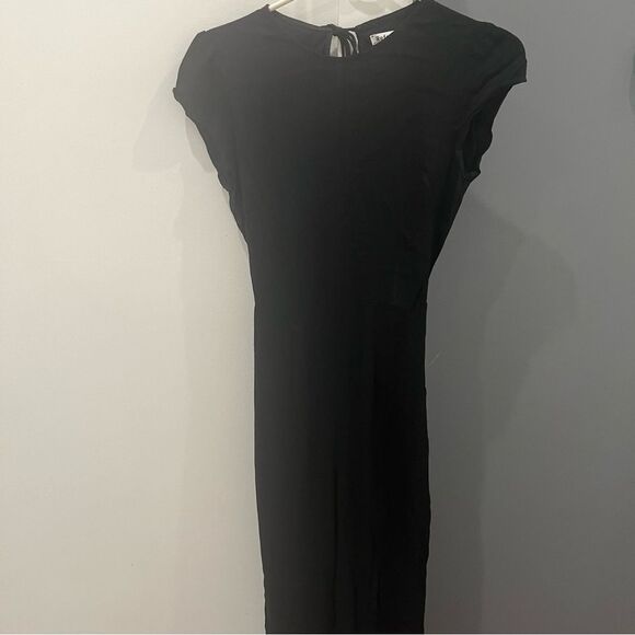 Reformation Black Mayer Jumpsuit Straight Leg size 4 - Picture 4 of 7
